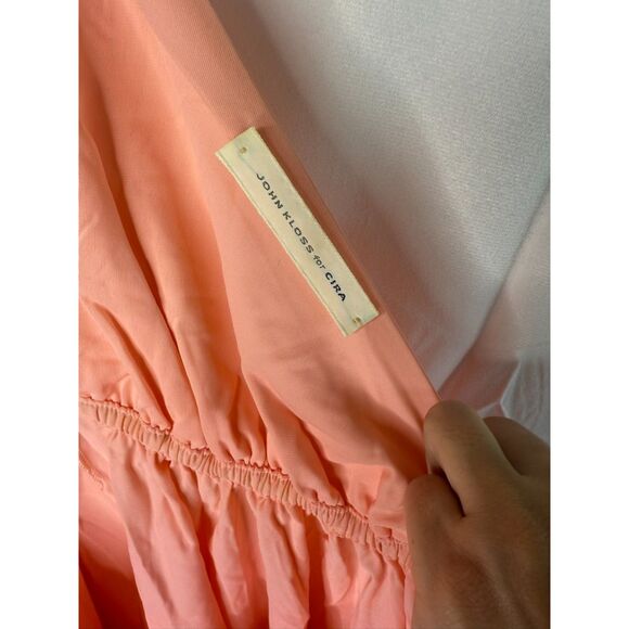 JOHN KLOSS for CIRA V-NECK BACKLESS BABYDOLL DRESS SHIRT, S - Picture 3 of 6